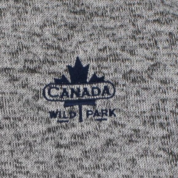 Atlas For Men Grey Canada Wild Park 1/4 Zip Pullover 5XL - Picture 2 of 7